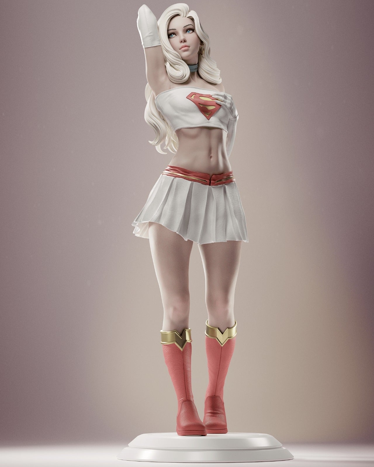 1456 Supergirl - DC Comics - STL 3D Print Files - 3D Printed Garage Kit ガレージキット Resin Model Scale Figure フィギュア