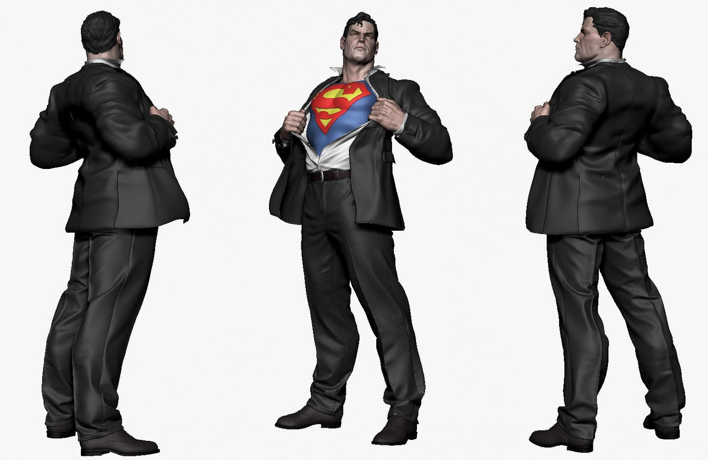 1522 Superman - DC Comics - STL 3D Print Files - 3D Printed Garage Kit ガレージキット Resin Model Scale Figure フィギュア