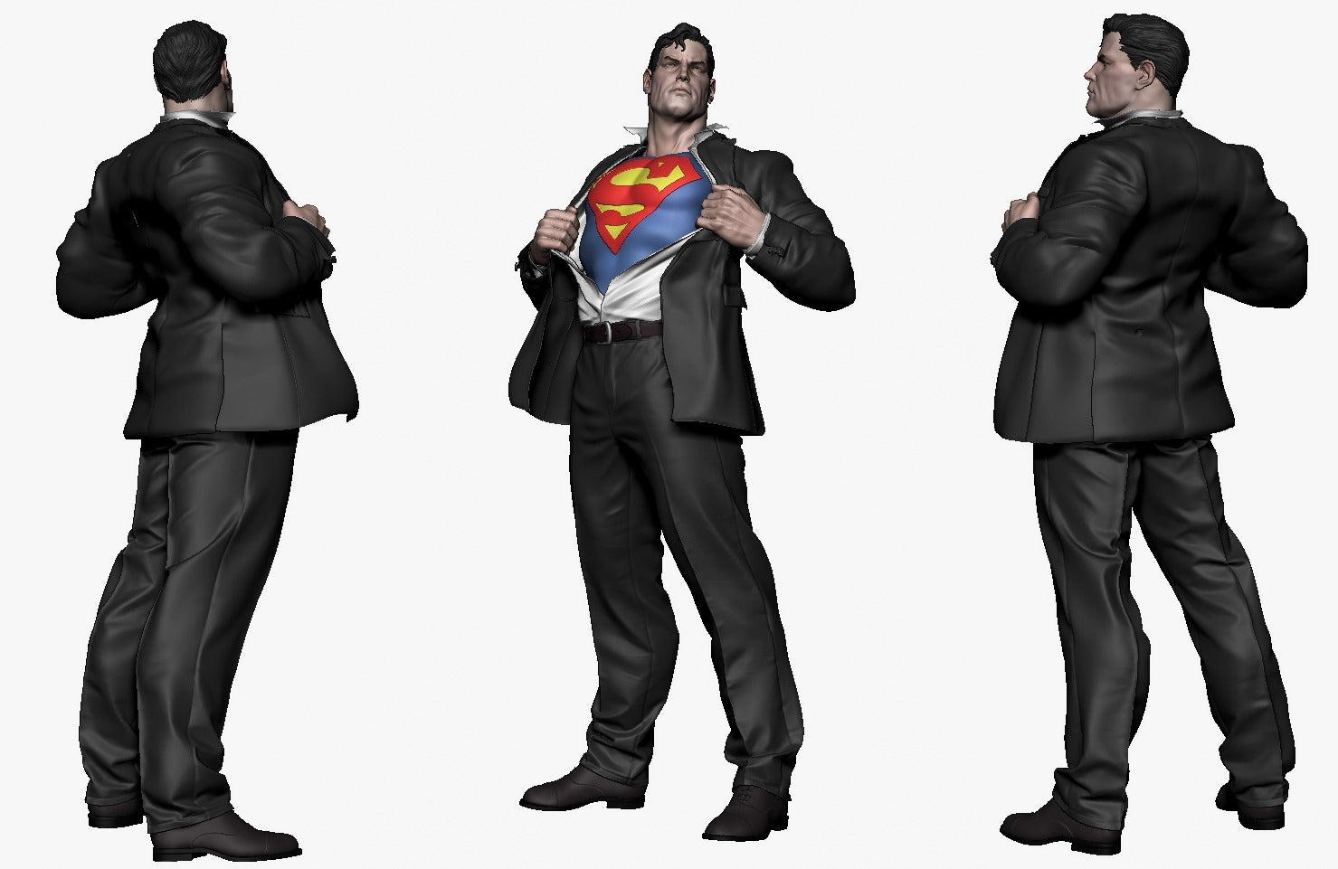 1522 Superman - DC Comics - STL 3D Print Files - 3D Printed Garage Kit ガレージキット Resin Model Scale Figure フィギュア