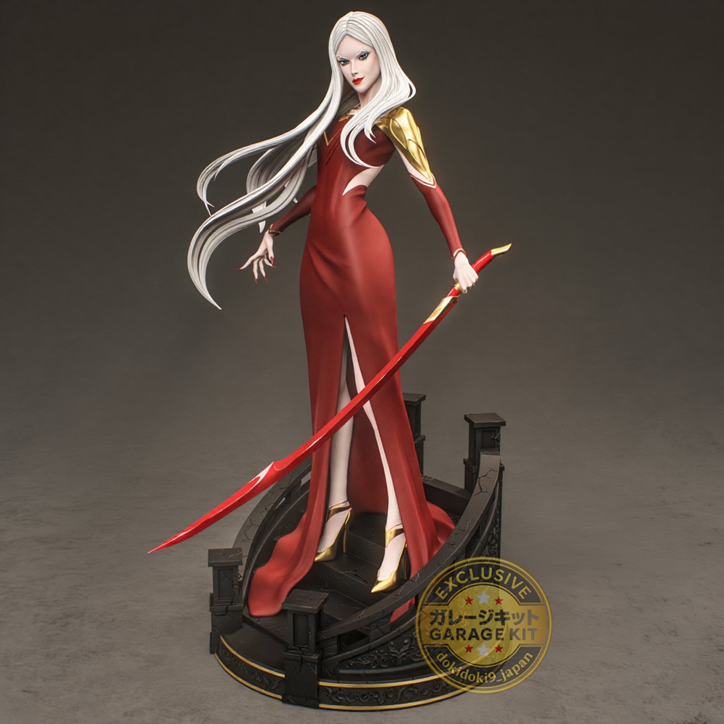 Carmilla Resin Garage Kit – Castlevania – 1/8 Scale | Unpainted 3D Printed Resin Model
