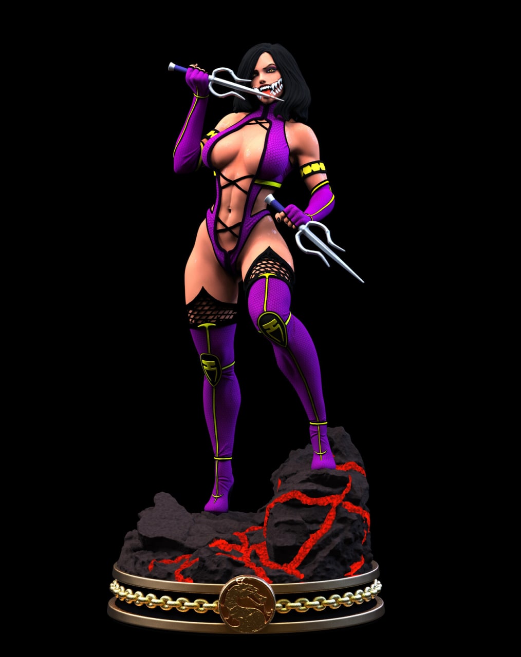 Mileena Special Edition - Mortal Kombat 1/8 Scale - 3D Printed Garage Kit ガレージキット Resin Model Scale Figure フィギュア