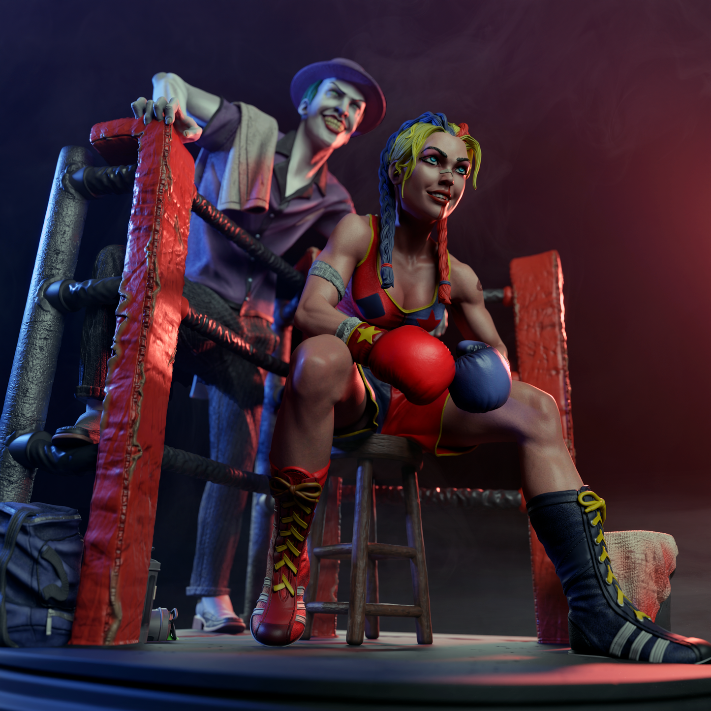 Harley Quinn And Joker 1/8 Scale