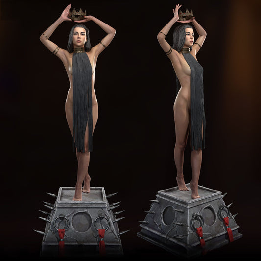 Nude Lady Special Edition - STL 3D Print Files - 3D Printed Garage Kit ガレージキット Resin Model Scale Figure フィギュア