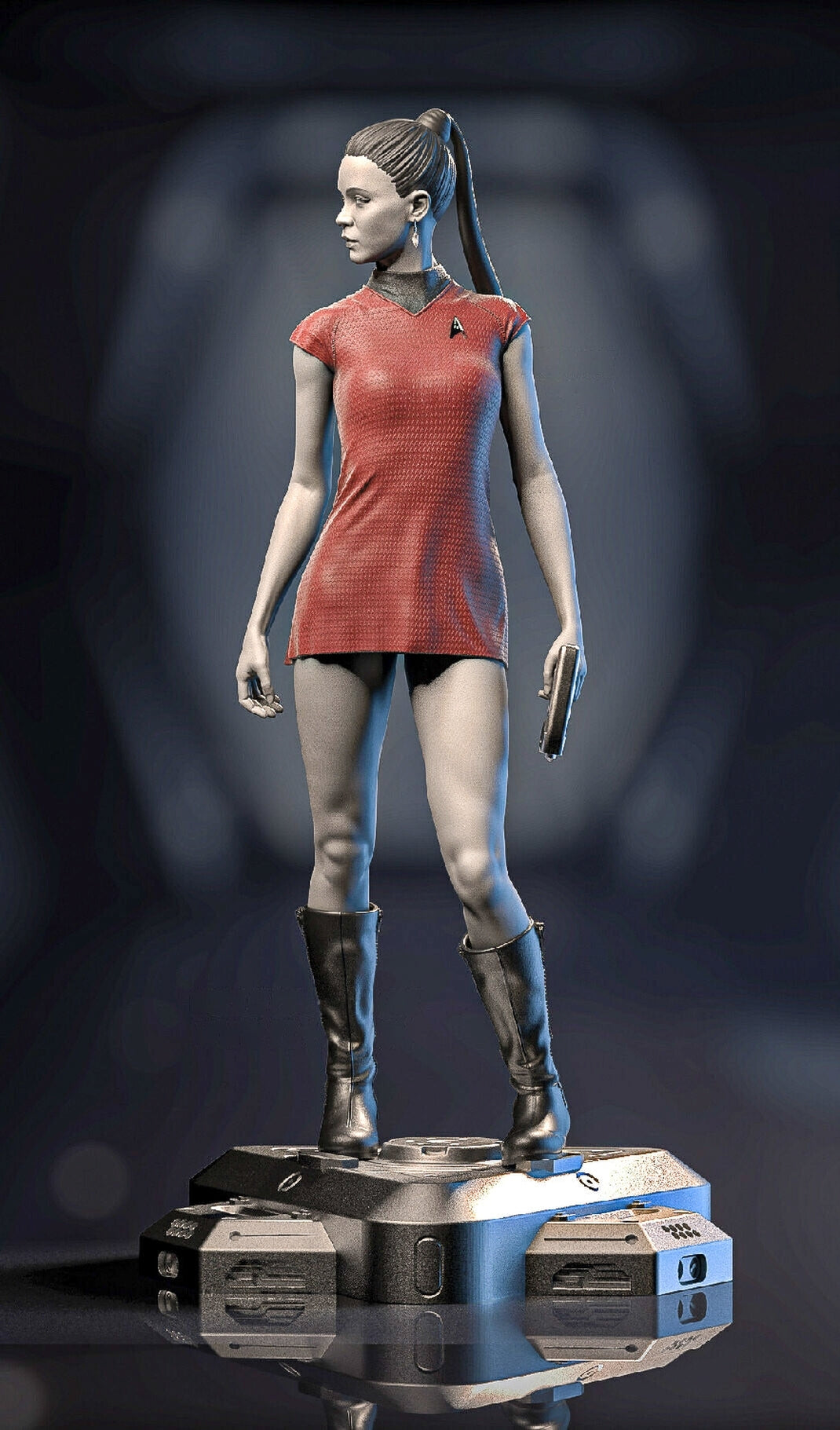 Nyota Uhura Special Edition - Star Trek - STL 3D Print Files - 3D Printed Garage Kit ガレージキット Resin Model Scale Figure フィギュア