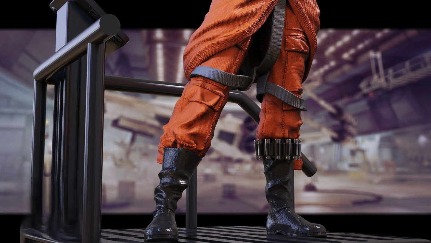 Rebel Pilot Special Edition - Star Wars - STL 3D Print Files - 3D Printed Garage Kit ガレージキット Resin Model Scale Figure フィギュア