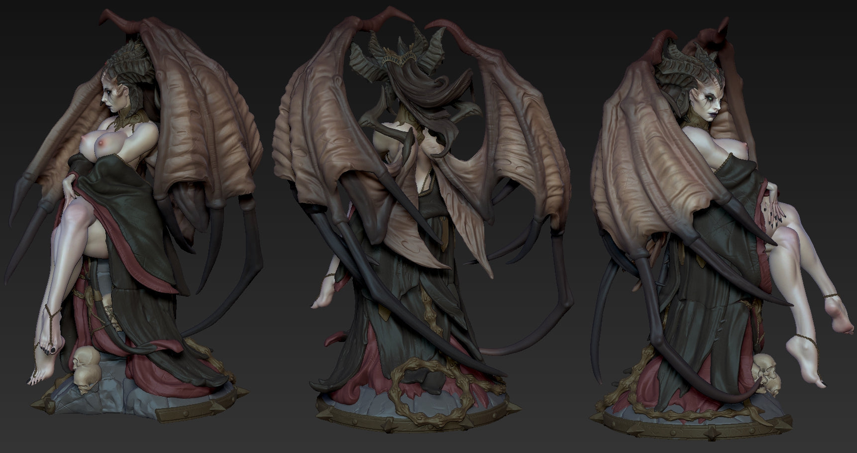 Lilith Special Edition - Diablo - STL 3D Print Files - 3D Printed Garage Kit ガレージキット Resin Model Scale Figure フィギュア