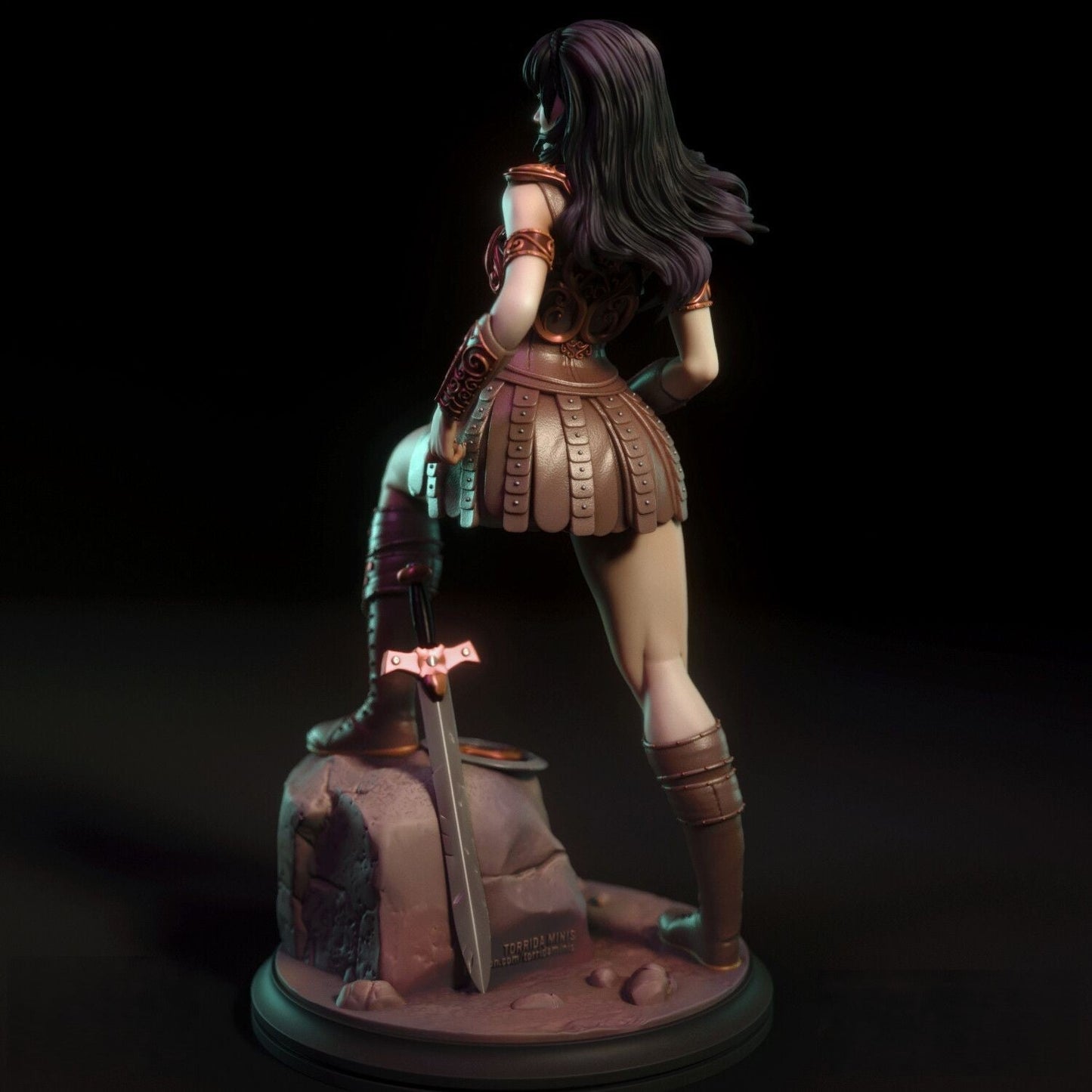 Xena Special Edition - Warrior Princess - STL 3D Print Files - 3D Printed Garage Kit ガレージキット Resin Model Scale Figure フィギュア