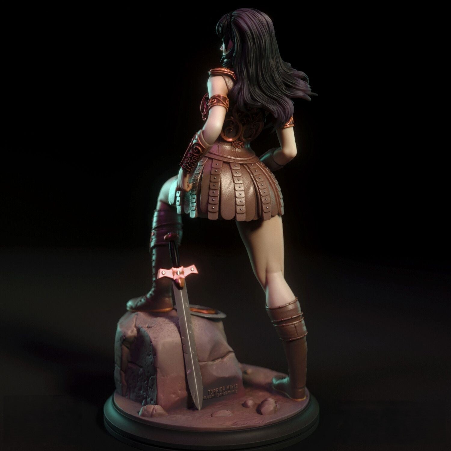Xena Special Edition - Warrior Princess - STL 3D Print Files - 3D Printed Garage Kit ガレージキット Resin Model Scale Figure フィギュア