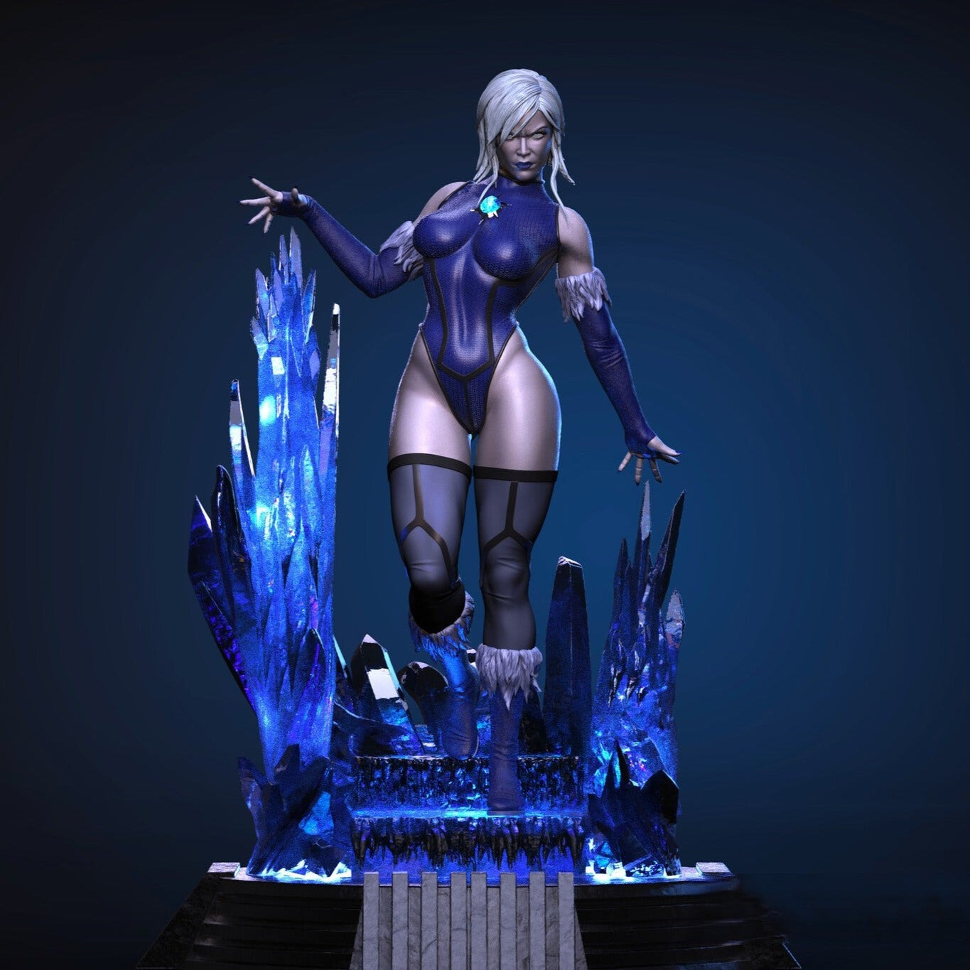 Killer Frost - DC Comics - STL 3D Print Files - 3D Printed Garage Kit ガレージキット Resin Model Scale Figure フィギュア
