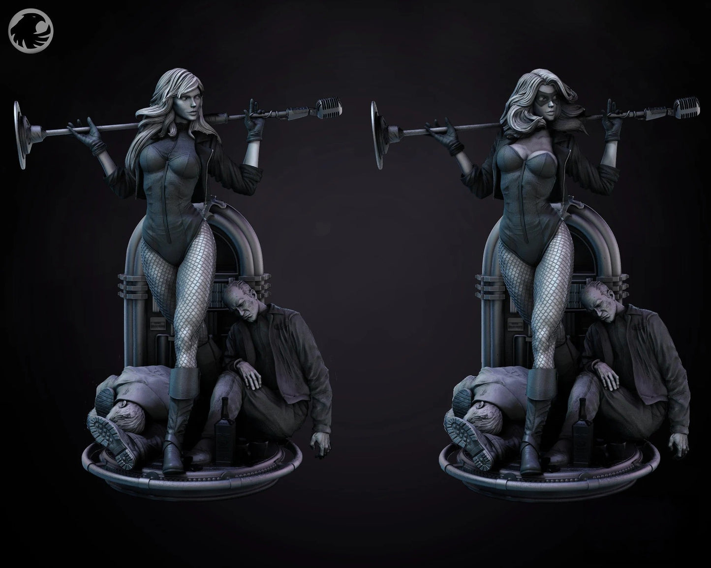 1446 Black Canary - DC Comics - STL 3D Print Files - 3D Printed Garage Kit ガレージキット Resin Model Scale Figure フィギュア