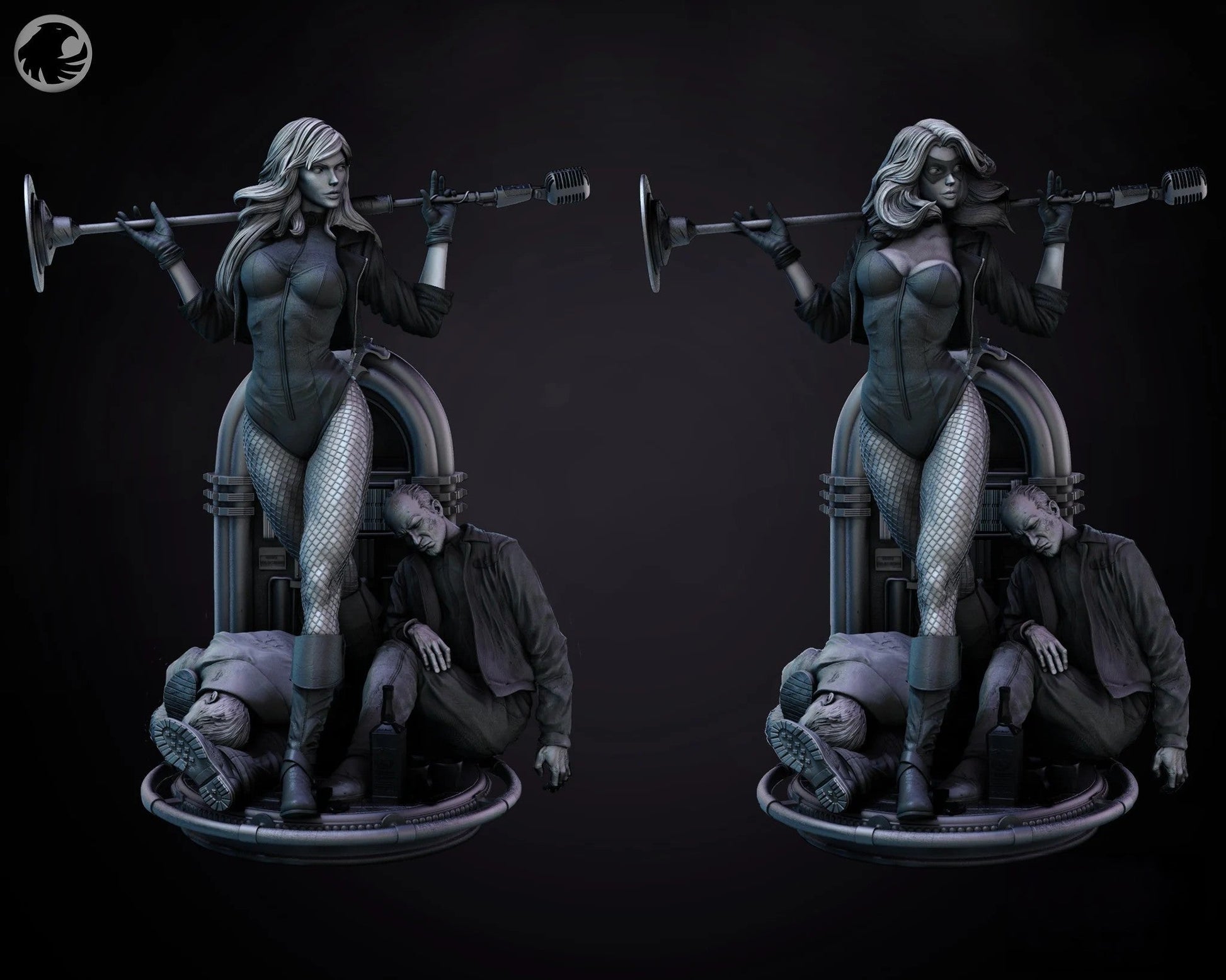 1446 Black Canary - DC Comics - STL 3D Print Files - 3D Printed Garage Kit ガレージキット Resin Model Scale Figure フィギュア