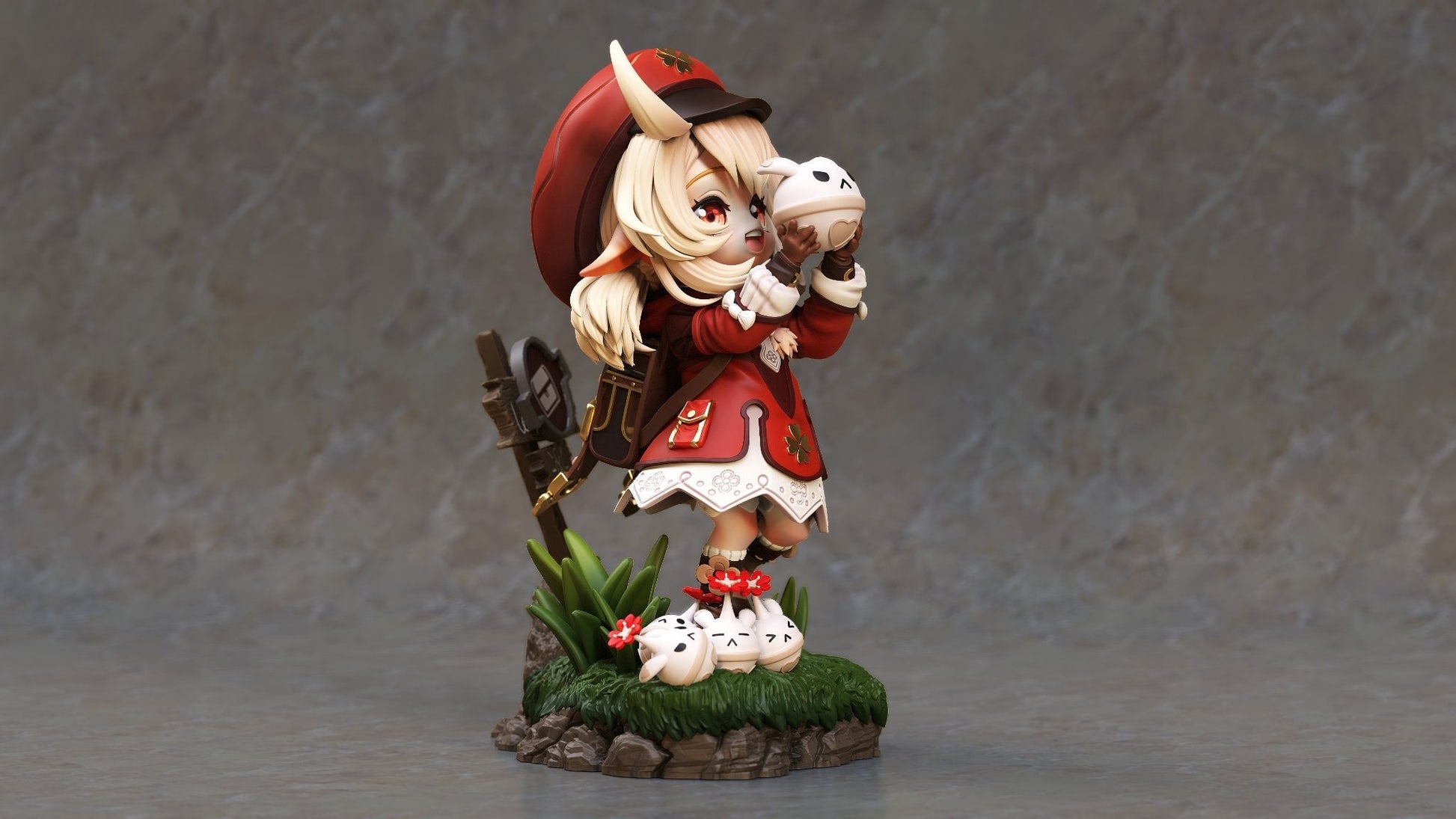 Chibi Klee - Genshin Impact - STL 3D Print Files - 3D Printed Garage Kit ガレージキット Resin Model Scale Figure フィギュア