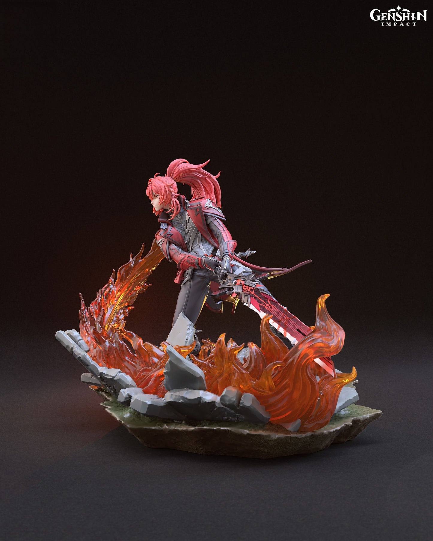 Diluc - Genshin Impact - STL 3D Print Files - 3D Printed Garage Kit ガレージキット Resin Model Scale Figure フィギュア