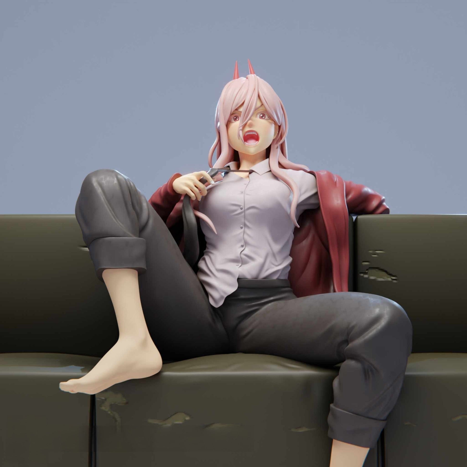 1411 Power Special Edition - Chainsaw Man - STL 3D Print Files - 3D Printed Garage Kit ガレージキット Resin Model Scale Figure フィギュア
