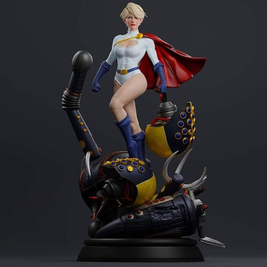1368 Power Girl - DC Comics - STL 3D Print Files - 3D Printed Garage Kit ガレージキット Resin Model Scale Figure フィギュア