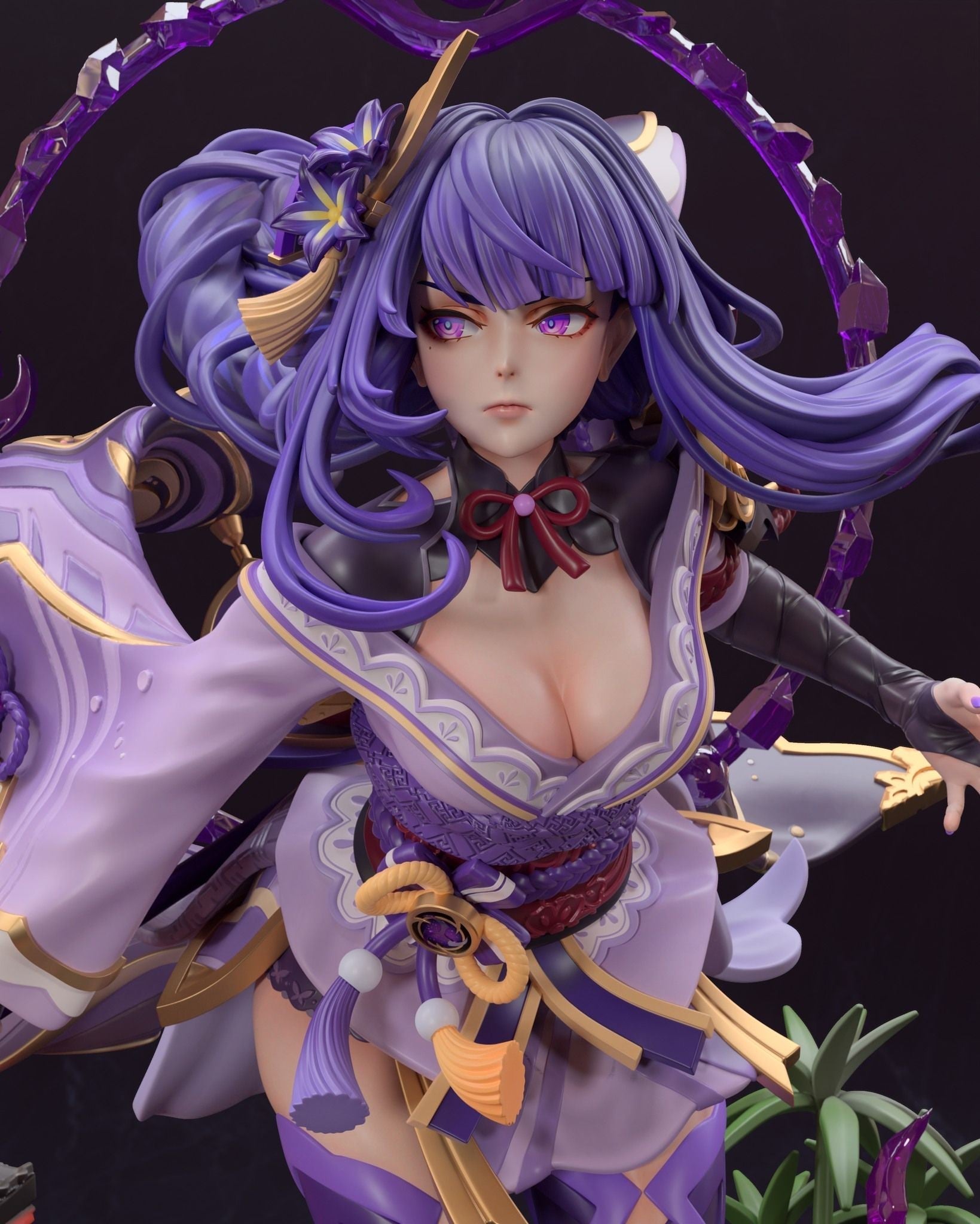 Raiden Shogun - Genshin Impact - STL 3D Print Files - 3D Printed Garage Kit ガレージキット Resin Model Scale Figure フィギュア