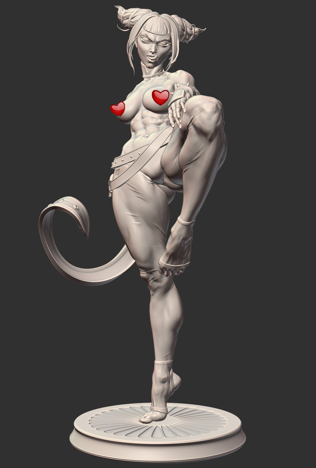 Juri Special Edition - Street Fighter - STL 3D Print Files - 3D Printed Garage Kit ガレージキット Resin Model Scale Figure フィギュア