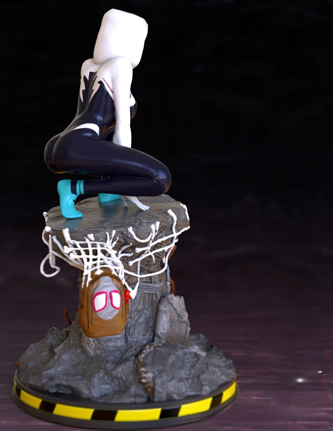 1330 Spider Gwen Special Edition - STL 3D Print Files - 3D Printed Garage Kit ガレージキット Resin Model Scale Figure フィギュア