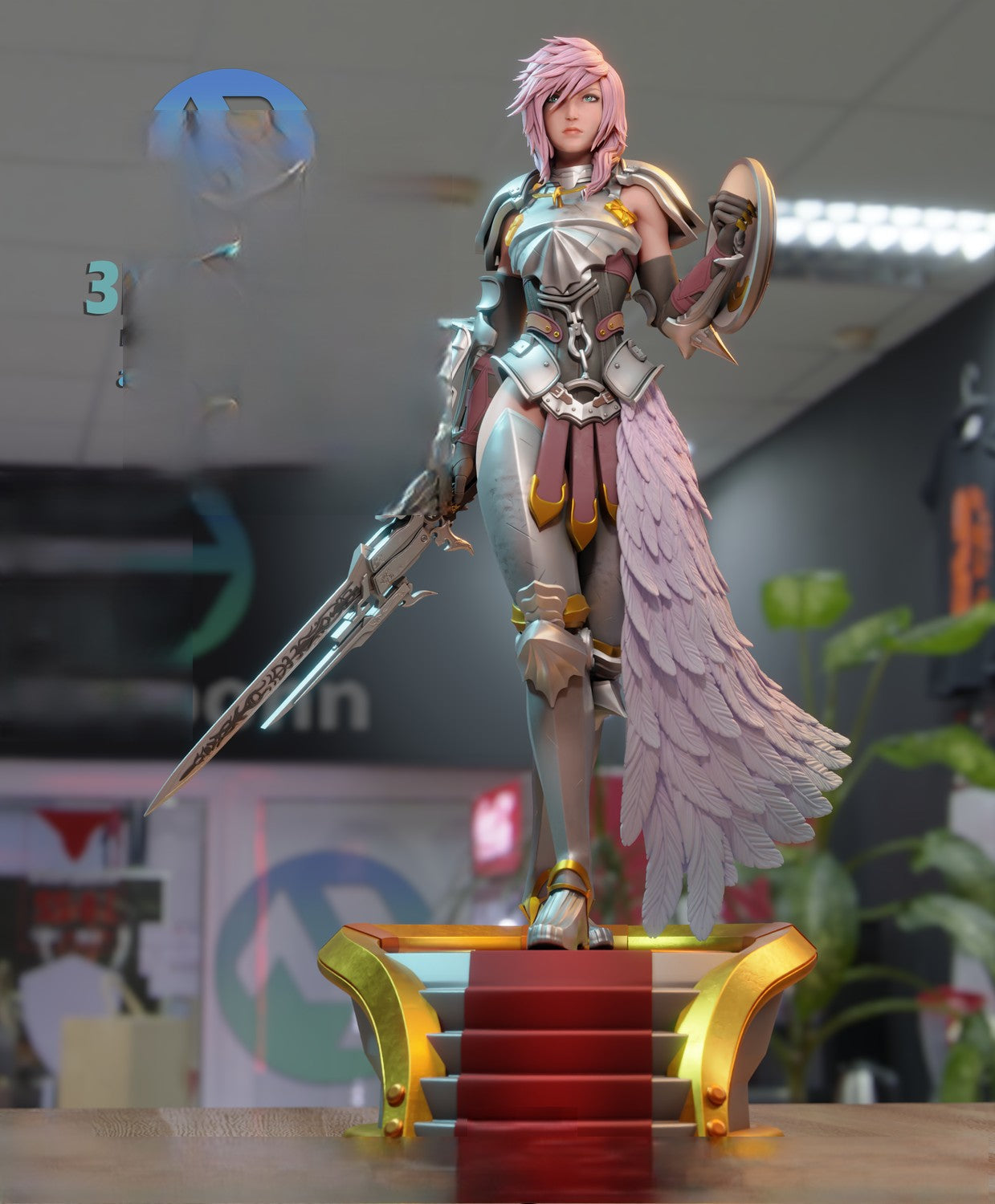 Lightning Special Edition - Final Fantasy - STL 3D Print Files - 3D Printed Garage Kit ガレージキット Resin Model Scale Figure フィギュア