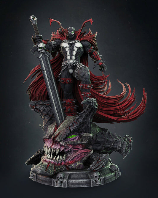 1359 Spawn - Al Simmons - STL 3D Print Files - 3D Printed Garage Kit ガレージキット Resin Model Scale Figure フィギュア