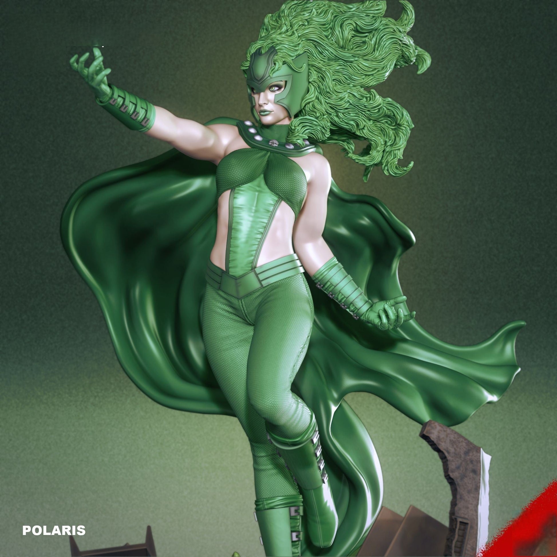 Polaris Special Edition - X-men - STL 3D Print Files - 3D Printed Garage Kit ガレージキット Resin Model Scale Figure フィギュア