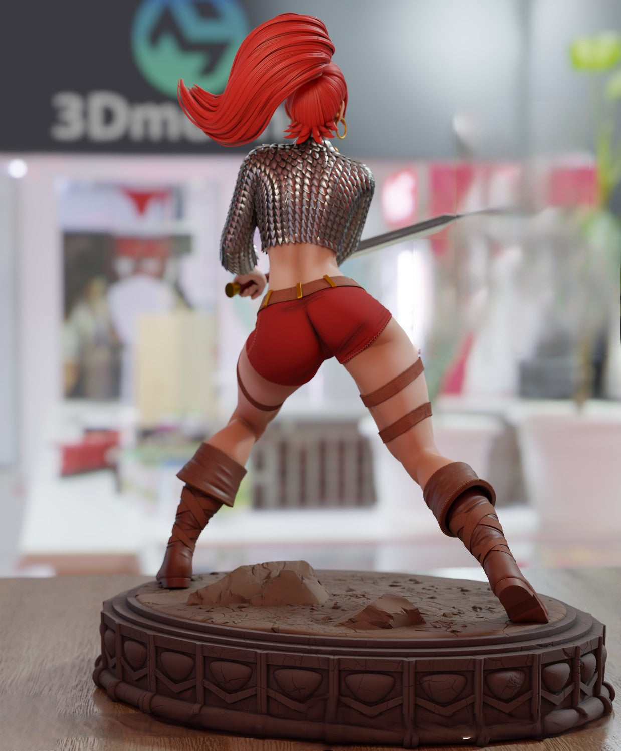 1357 Red Sonja Special Edition - Marvel Comics - STL 3D Print Files - 3D Printed Garage Kit ガレージキット Resin Model Scale Figure フィギュア