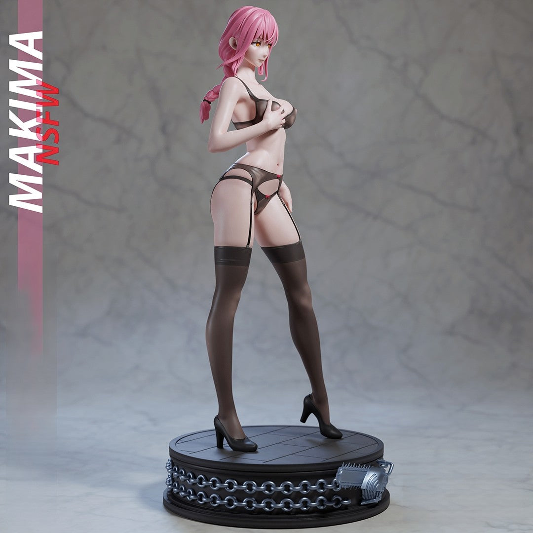 Makima Special Edition - Chainsaw Man - STL 3D Print Files - 3D Printed Garage Kit ガレージキット Resin Model Scale Figure フィギュア