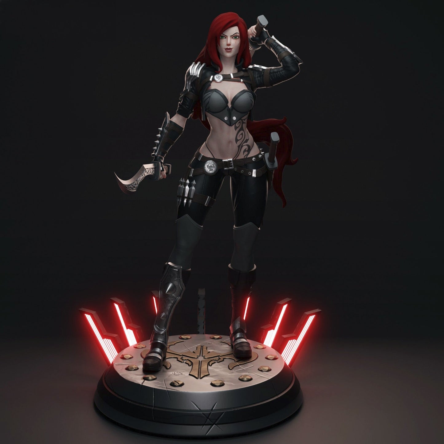 Katarina Special Edition - League of Legends - STL 3D Print Files - 3D Printed Garage Kit ガレージキット Resin Model Scale Figure フィギュア