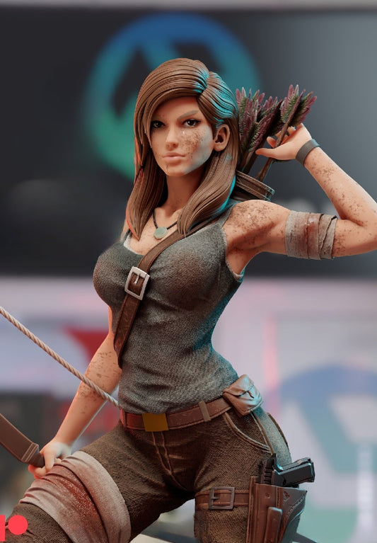 1259 Lara Croft Special Edition - Tomb Raider - STL 3D Print Files - 3D Printed Garage Kit ガレージキット Resin Model Scale Figure フィギュア