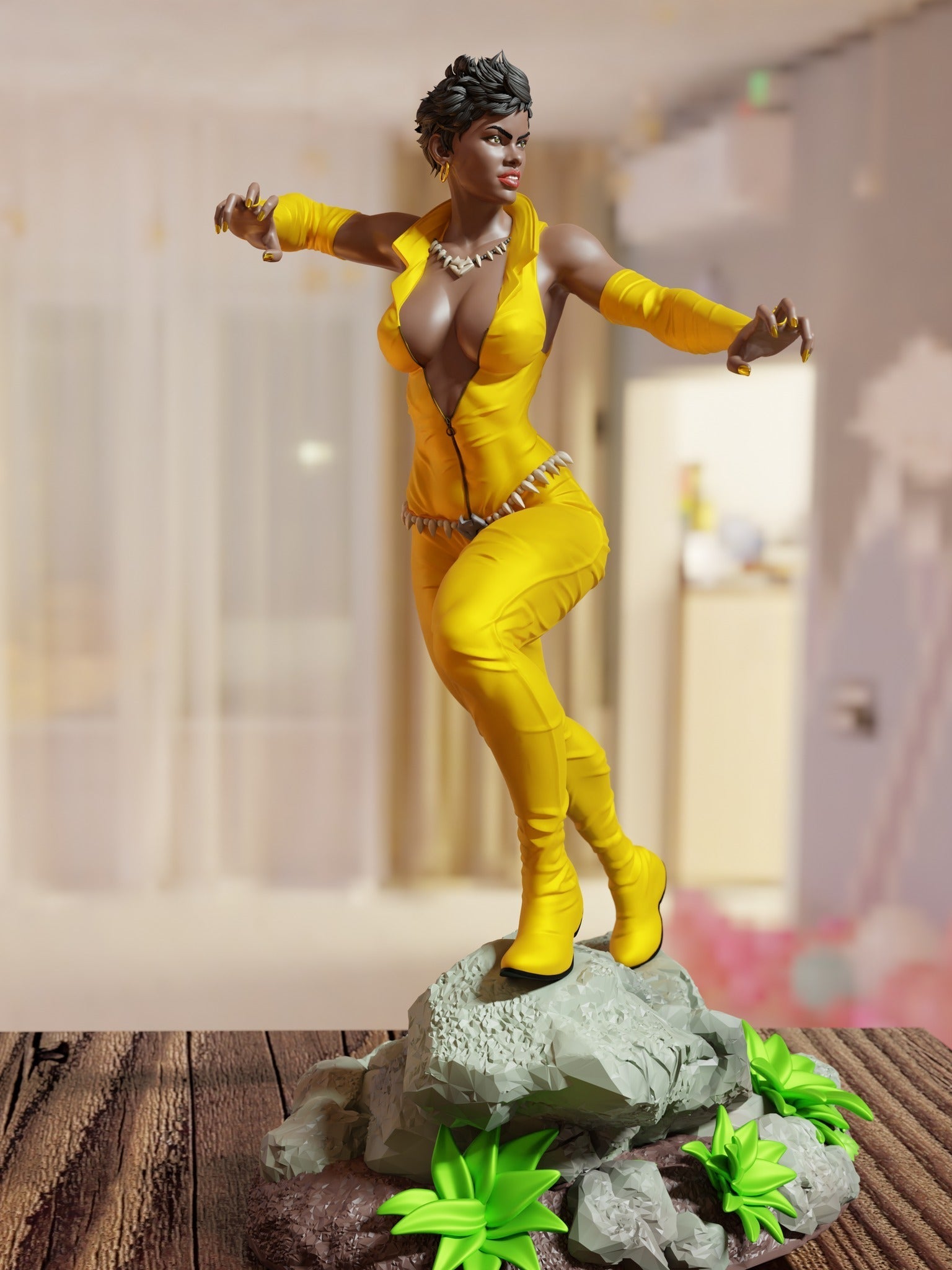 Vixen - DC Comics - STL 3D Print Files - 3D Printed Garage Kit ガレージキット Resin Model Scale Figure フィギュア