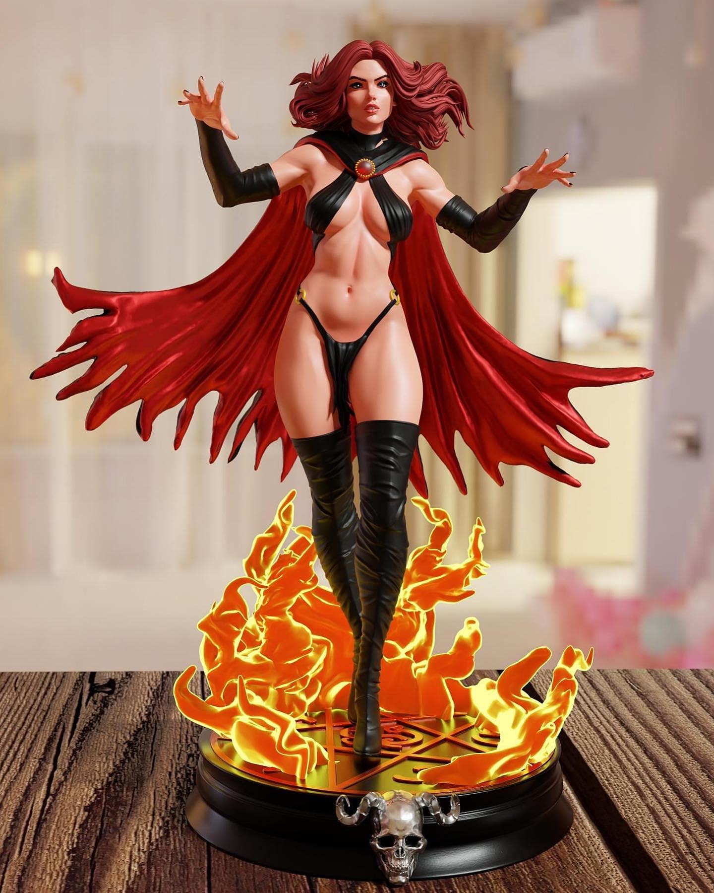 Madelyne Pryor Special Edition - Marvel Comics - STL 3D Print Files - 3D Printed Garage Kit ガレージキット Resin Model Scale Figure フィギュア