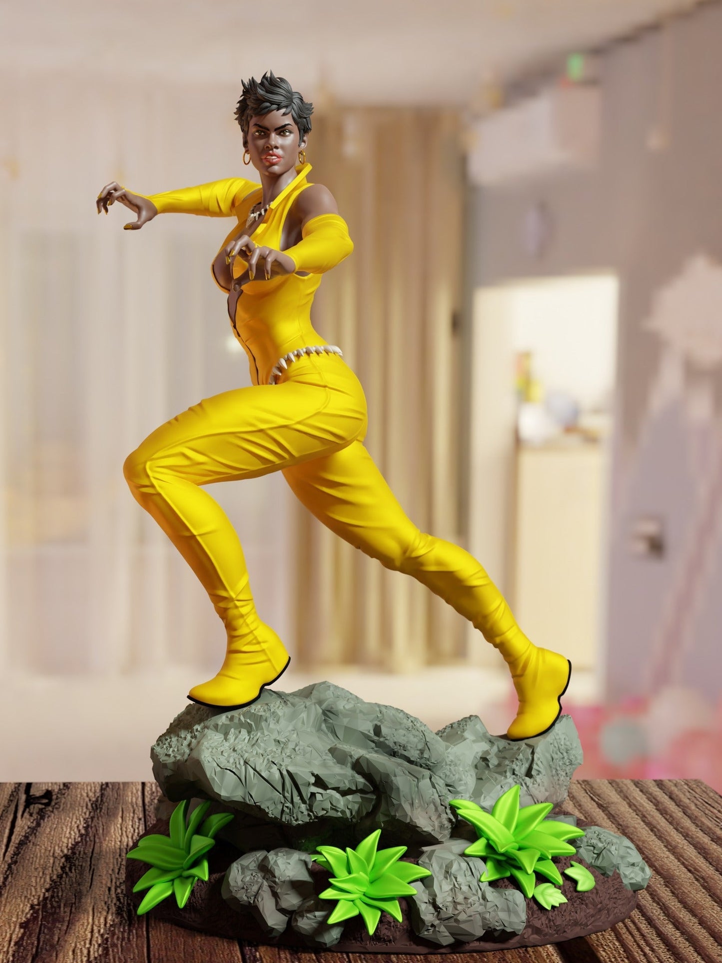 Vixen - DC Comics - STL 3D Print Files - 3D Printed Garage Kit ガレージキット Resin Model Scale Figure フィギュア
