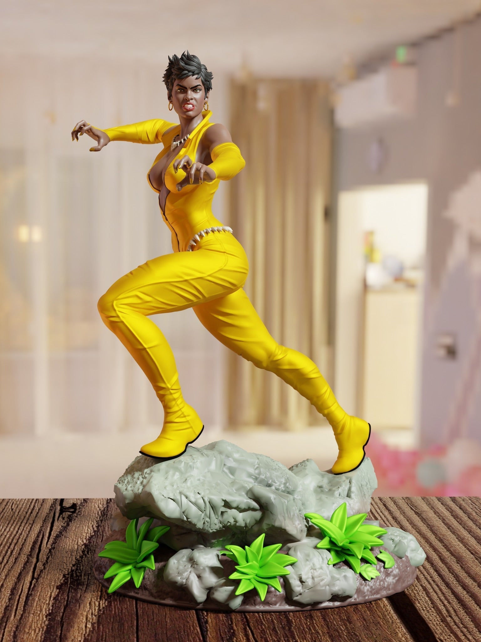 Vixen - DC Comics - STL 3D Print Files - 3D Printed Garage Kit ガレージキット Resin Model Scale Figure フィギュア