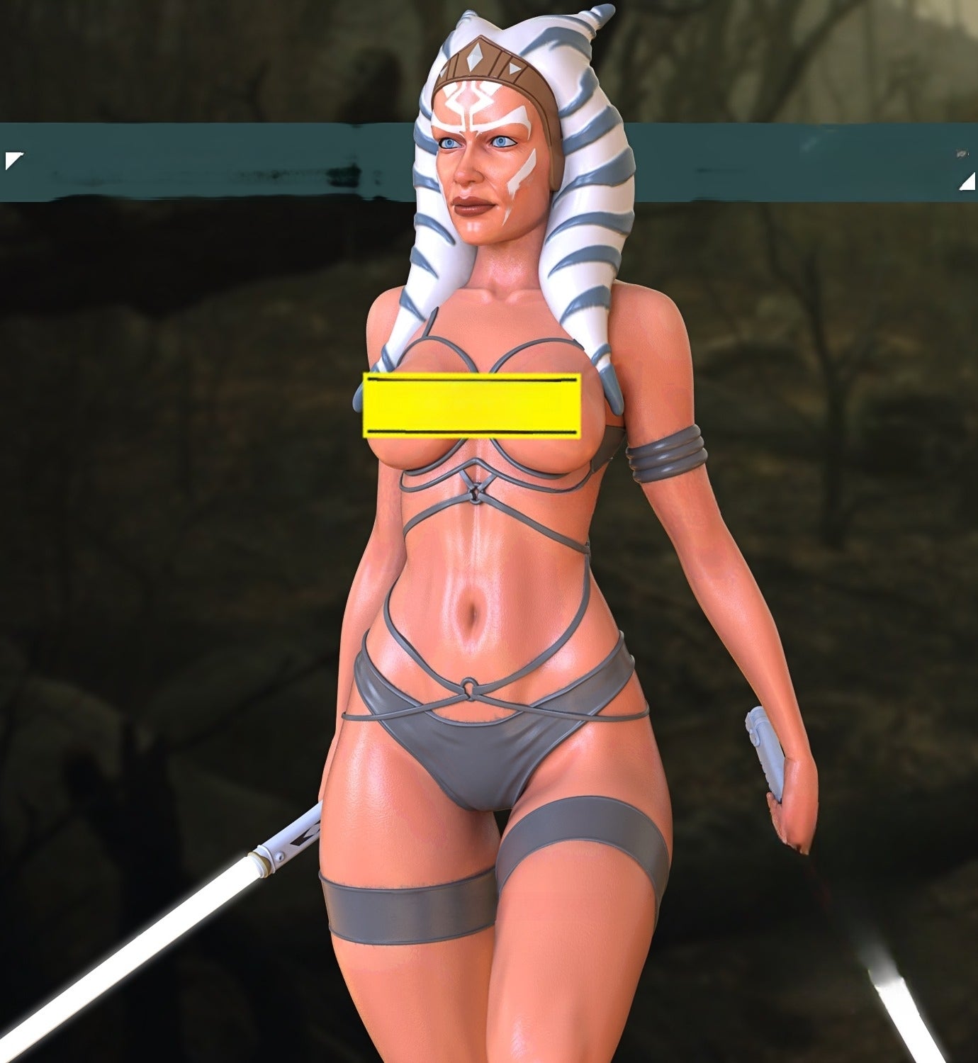 Ahsoka Special Edition and Baby Yoda Diorama - Star Wars -The Clone Wars - STL 3D Print Files - 3D Printed Garage Kit ガレージキット Resin Model Scale Figure フィギュア