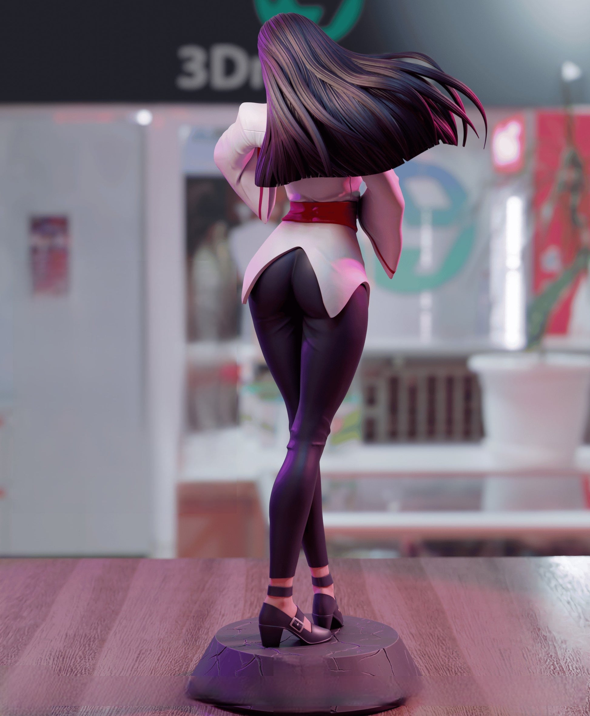 Chizuru Kagura - The King of Fighters 1/8 Scale - 3D Printed Garage Kit ガレージキット Resin Model Scale Figure フィギュア