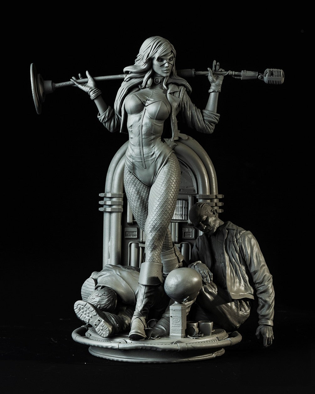 1446 Black Canary - DC Comics - STL 3D Print Files - 3D Printed Garage Kit ガレージキット Resin Model Scale Figure フィギュア