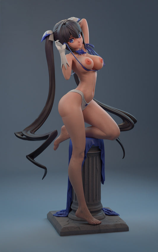 Hestia Special Edition - DanMachi - STL 3D Print Files - 3D Printed Garage Kit ガレージキット Resin Model Scale Figure フィギュア