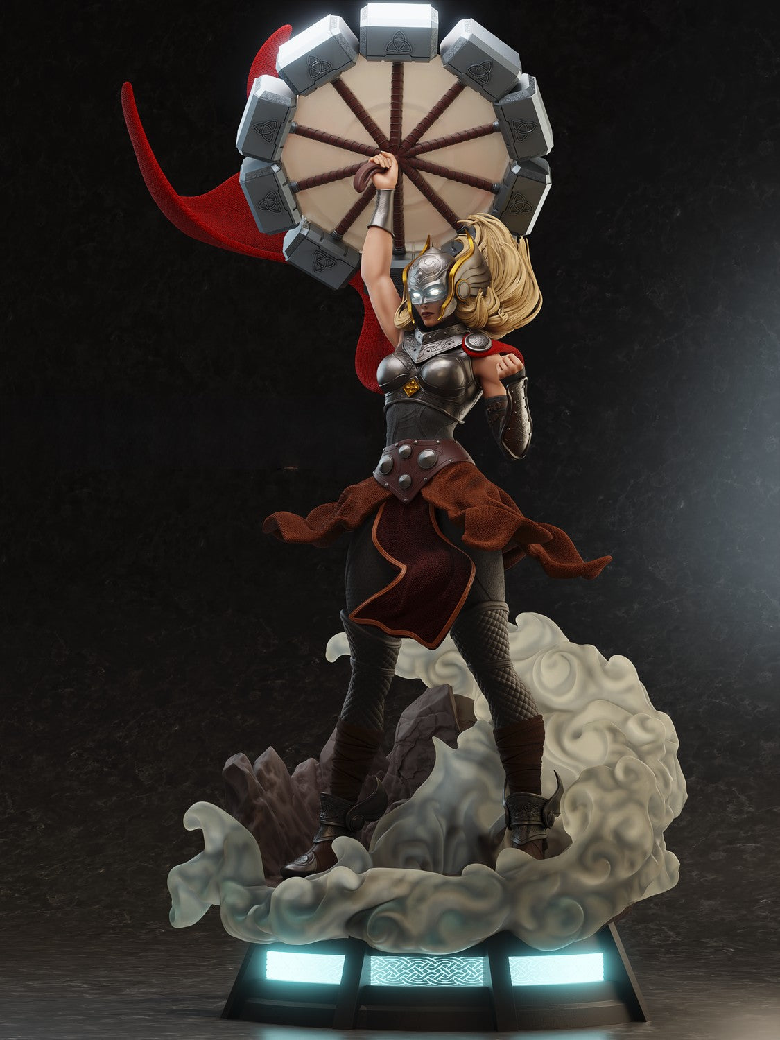 Lady Thor Special Edition - Jane Foster - STL 3D Print Files - 3D Printed Garage Kit ガレージキット Resin Model Scale Figure フィギュア