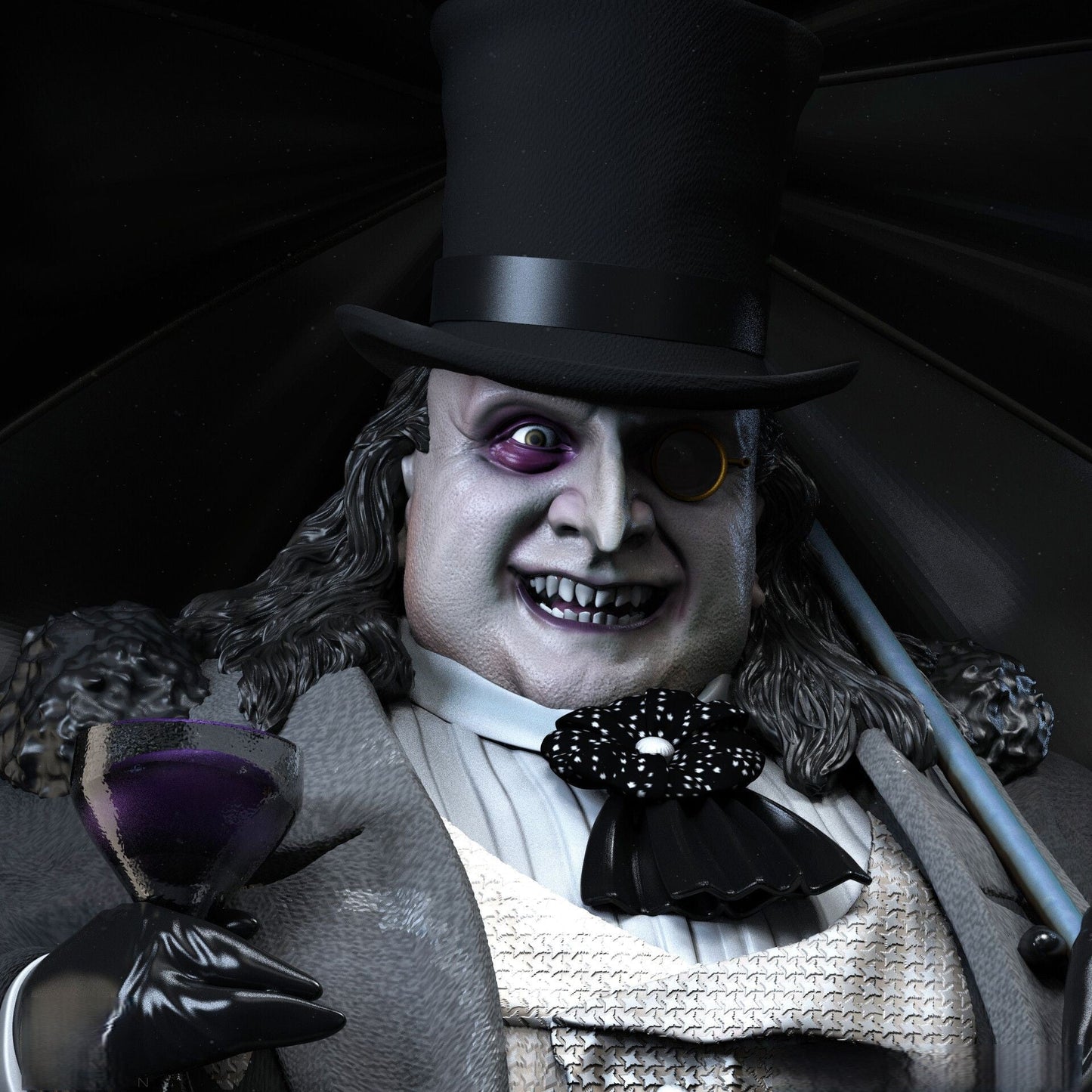 Penguin - Dany DeVito - Batman - STL 3D Print Files - 3D Printed Garage Kit ガレージキット Resin Model Scale Figure フィギュア