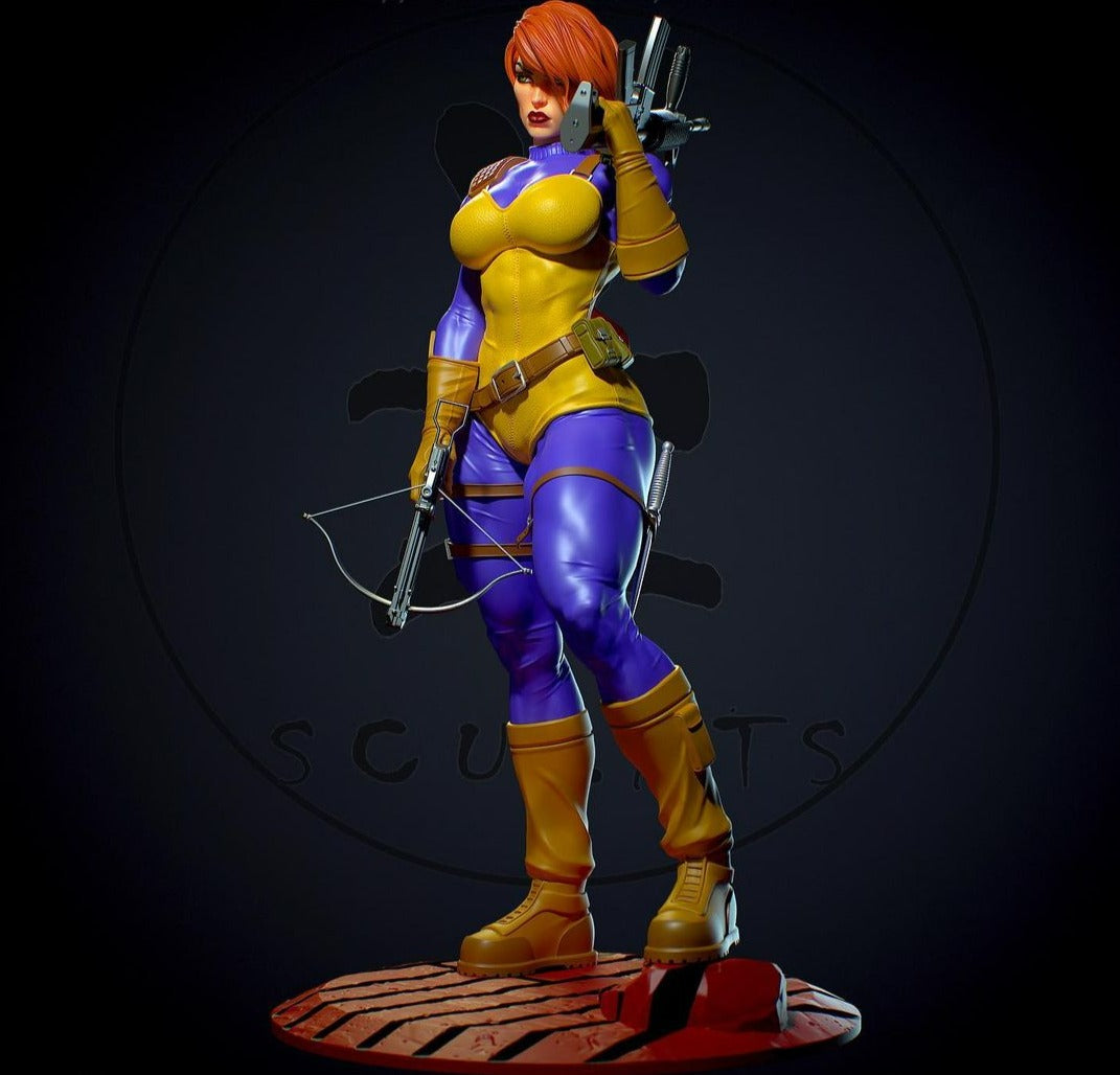 Scarlett Special Edition - G.I. Joe - STL 3D Print Files - 3D Printed Garage Kit ガレージキット Resin Model Scale Figure フィギュア