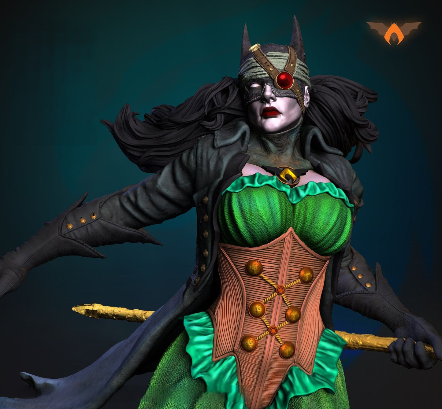 Batwoman - Drowned - Bryce Wayne - STL 3D Print Files - 3D Printed Garage Kit ガレージキット Resin Model Scale Figure フィギュア