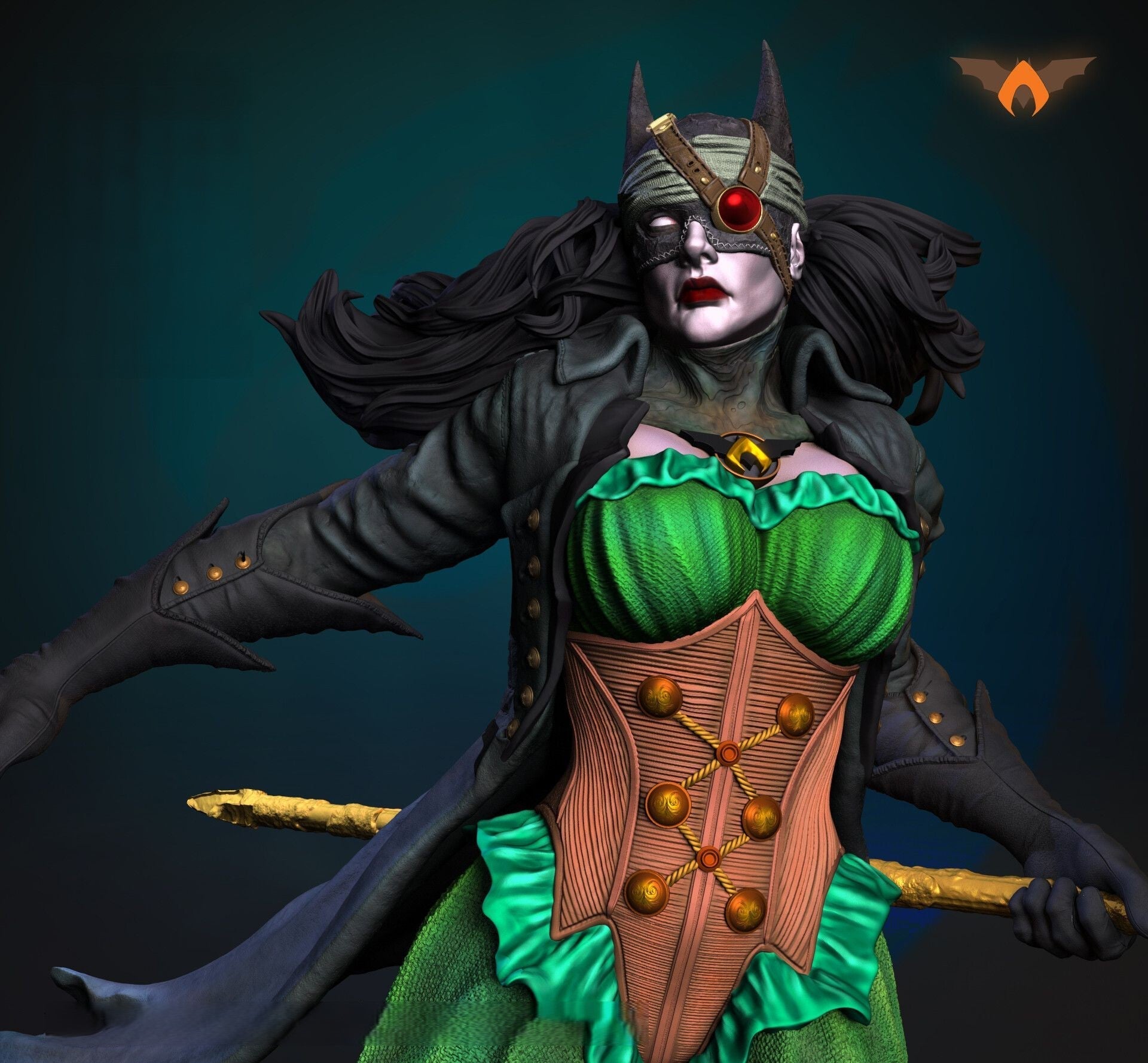 Batwoman - Drowned - Bryce Wayne - STL 3D Print Files - 3D Printed Garage Kit ガレージキット Resin Model Scale Figure フィギュア