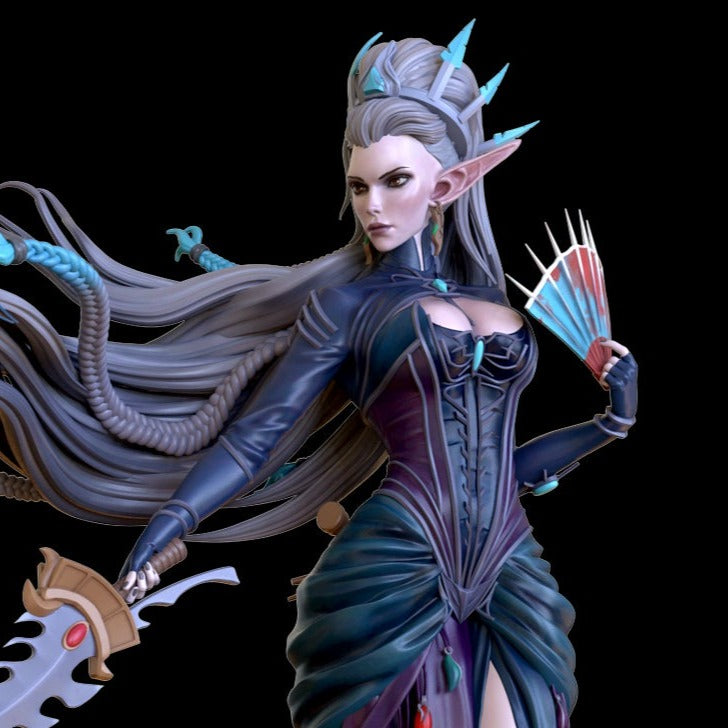 Yvraine Special Edition with Gyrinx - Warhammer 40K 1/8 Scale - 3D Printed Garage Kit ガレージキット Resin Model Scale Figure フィギュア
