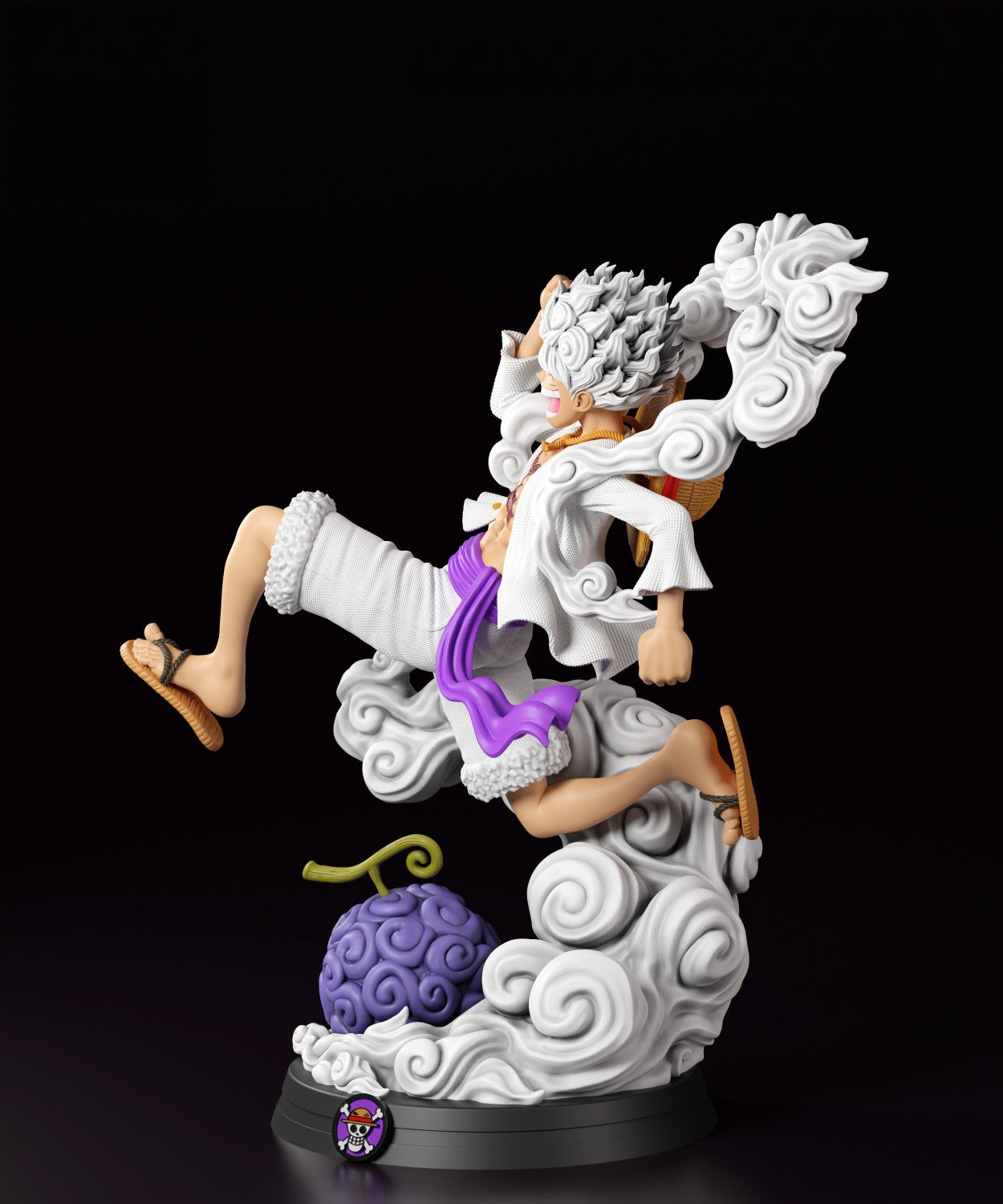 Luffy Gear 5 - One Piece 1/8 Scale - 3D Printed Garage Kit ガレージキット Resin Model Scale Figure フィギュア