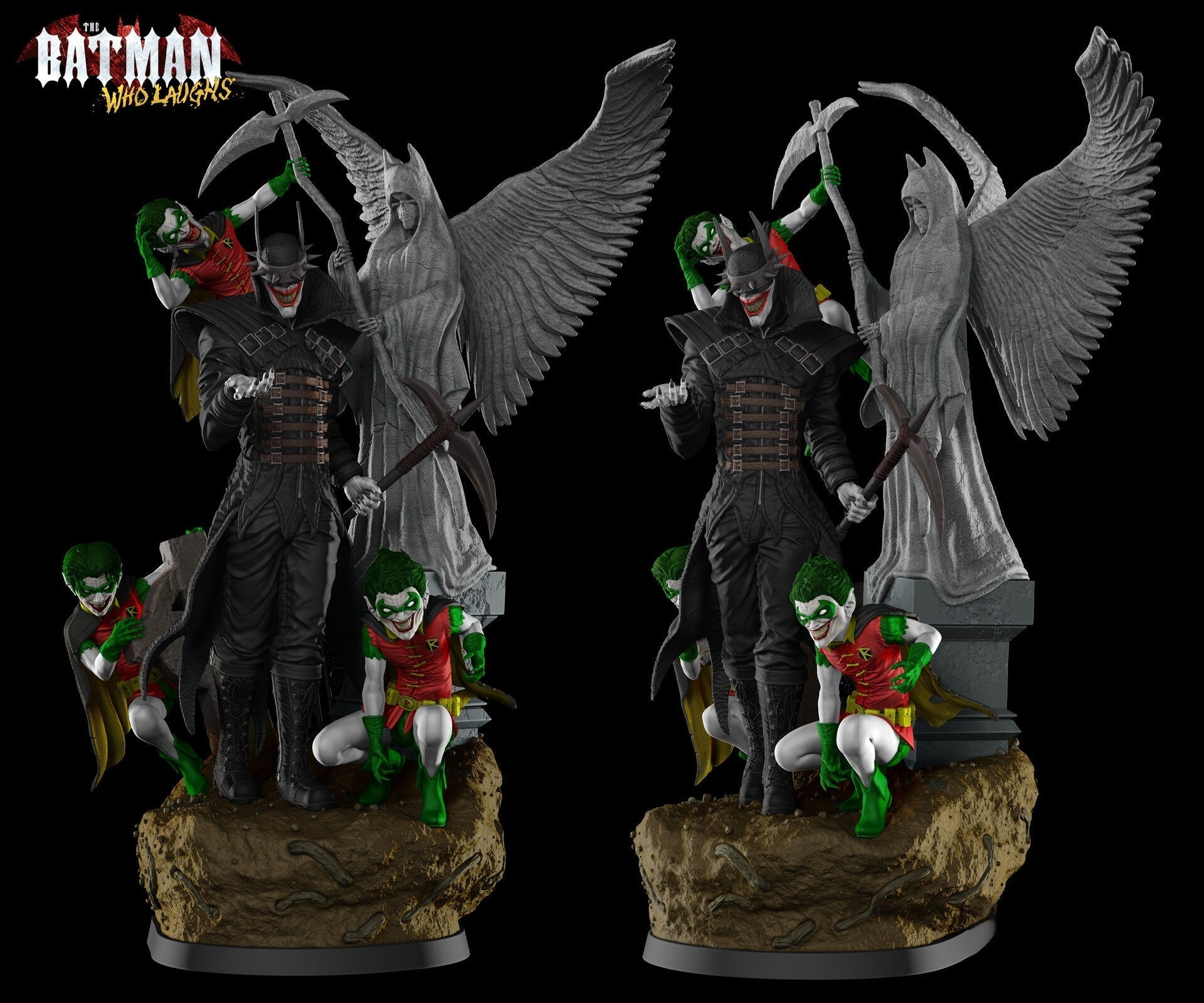 1561 Batman Who Laughs - DC Comics - STL 3D Print Files - 3D Printed Garage Kit ガレージキット Resin Model Scale Figure フィギュア