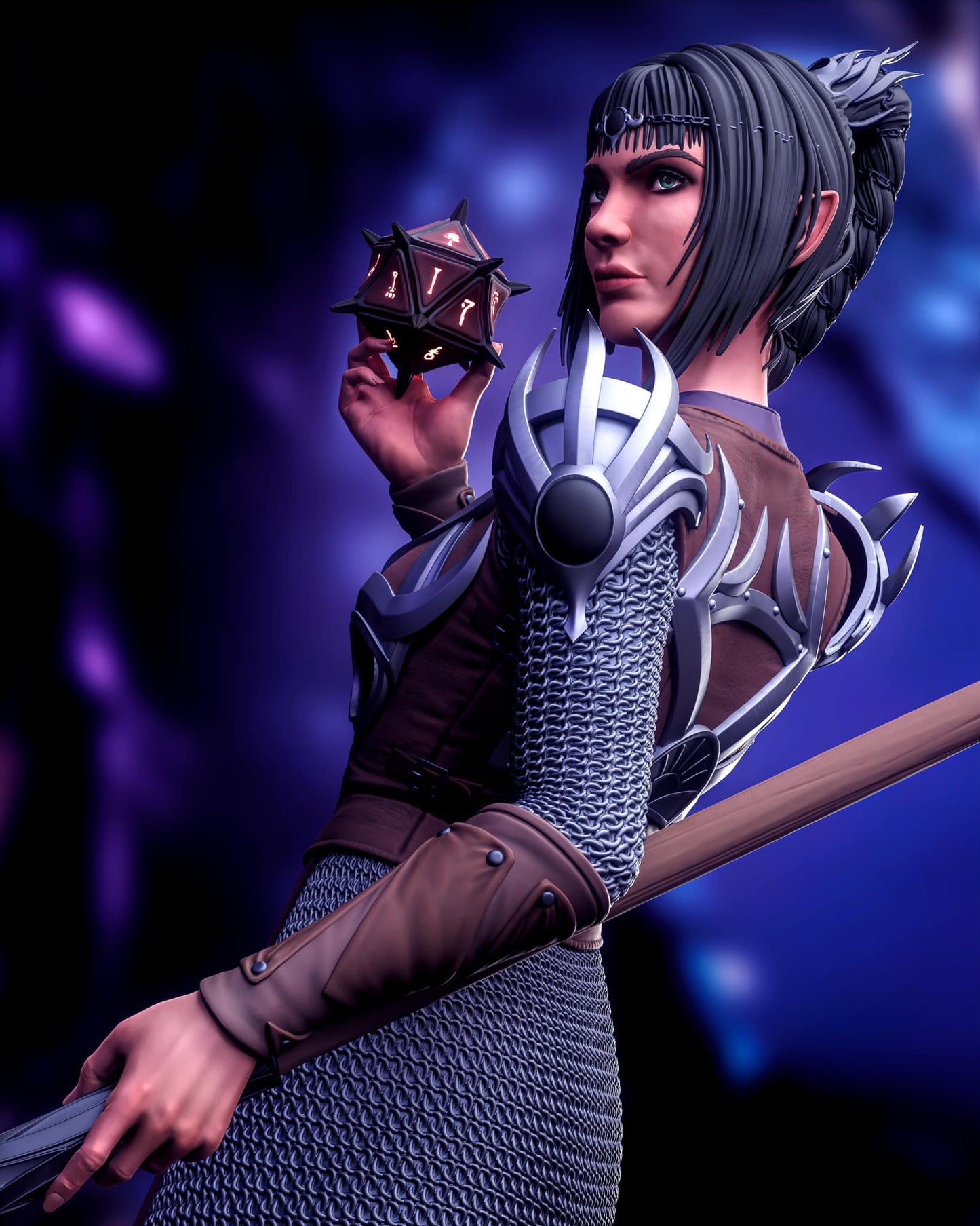 Shadowheart - Baldurs Gate 3 1/8 Scale - 3D Printed Garage Kit ガレージキット Resin Model Scale Figure フィギュア