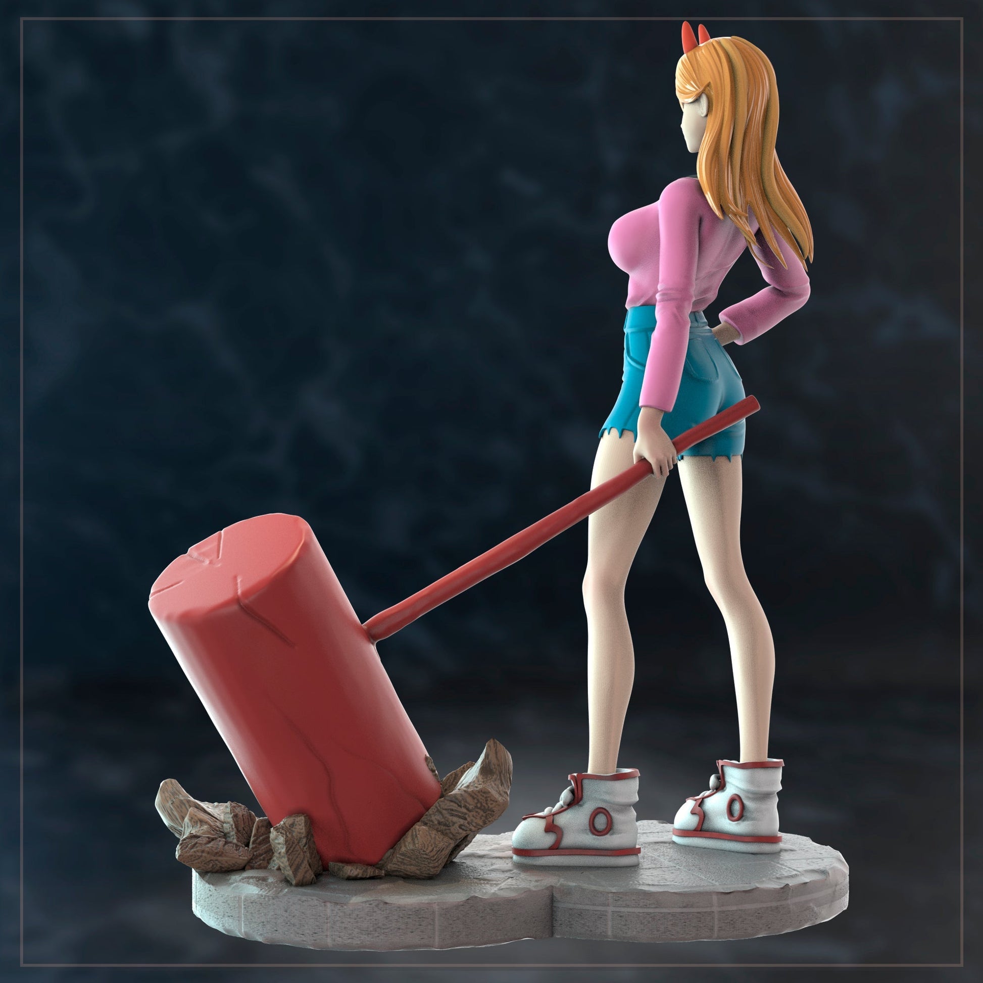 1297 Power Special Edition - Chainsaw Man - STL 3D Print Files - 3D Printed Garage Kit ガレージキット Resin Model Scale Figure フィギュア