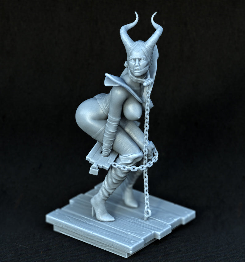 Witch BDSM - Maleficent - STL 3D Print Files - 3D Printed Garage Kit ガレージキット Resin Model Scale Figure フィギュア