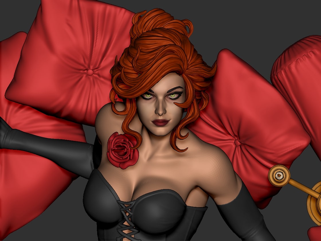 Jean Grey Special Edition - Black Queen - STL 3D Print Files - 3D Printed Garage Kit ガレージキット Resin Model Scale Figure フィギュア