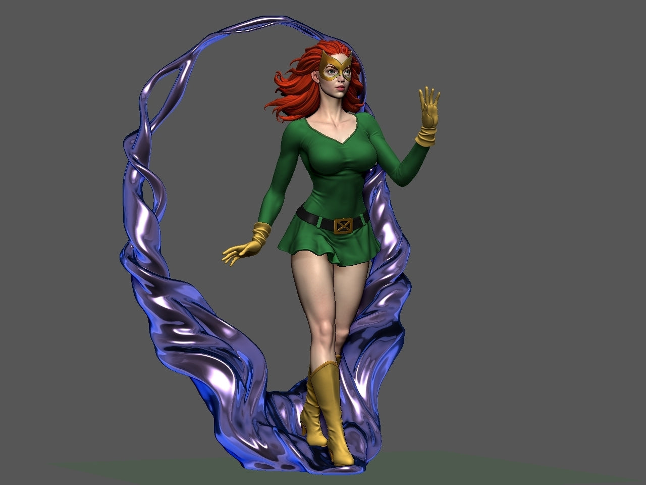 1394 Jean Grey Special Edition - X-men - STL 3D Print Files - 3D Printed Garage Kit ガレージキット Resin Model Scale Figure フィギュア